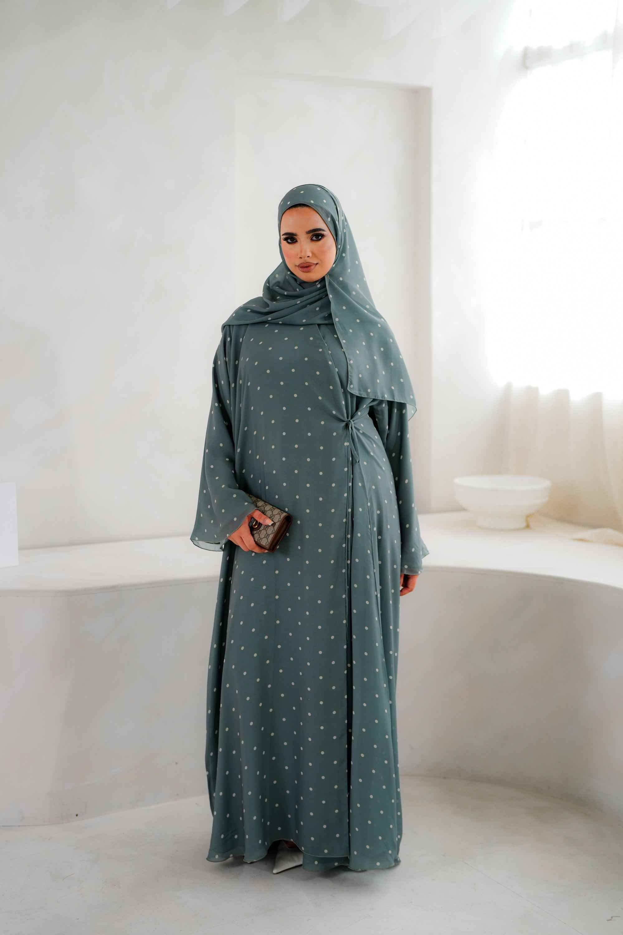 Sage Polka Dot