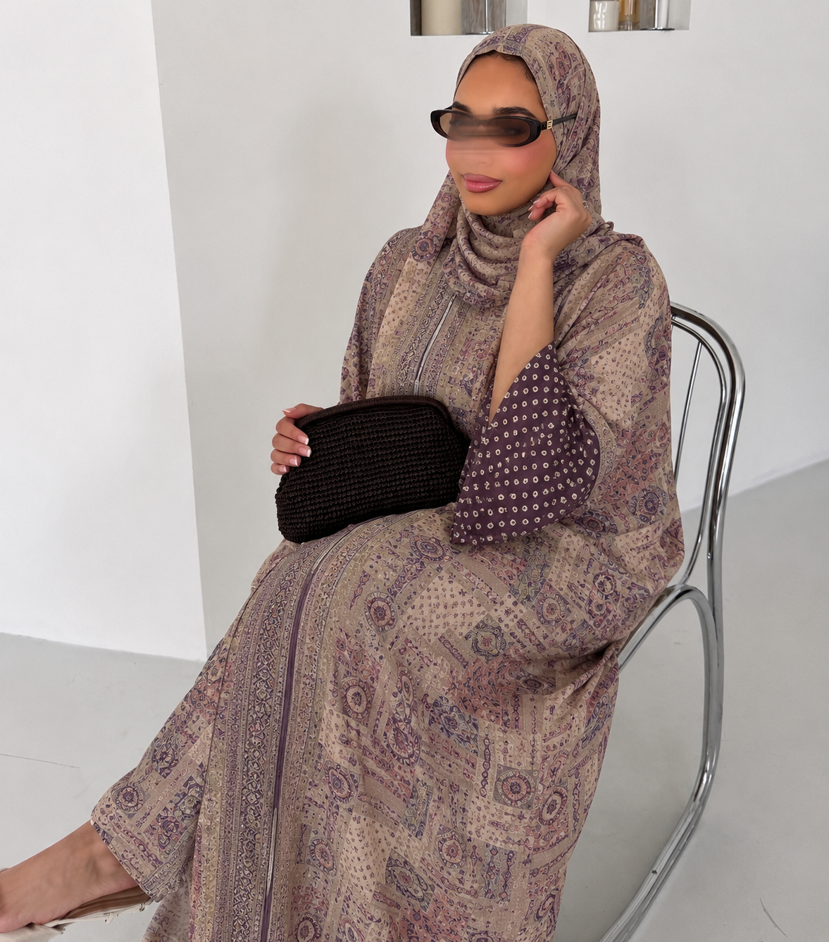 Purple Asymmetric Silk