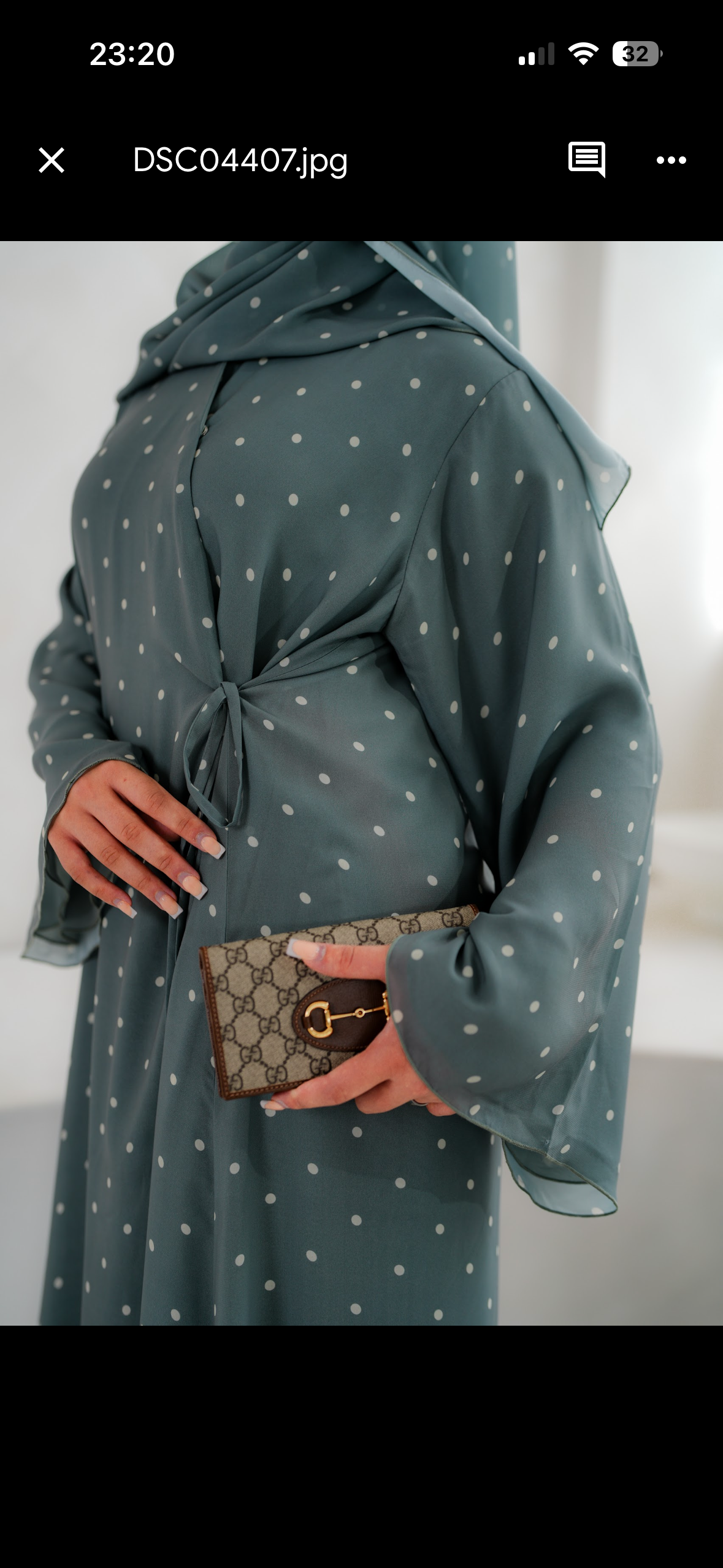 Sage Polka Dot