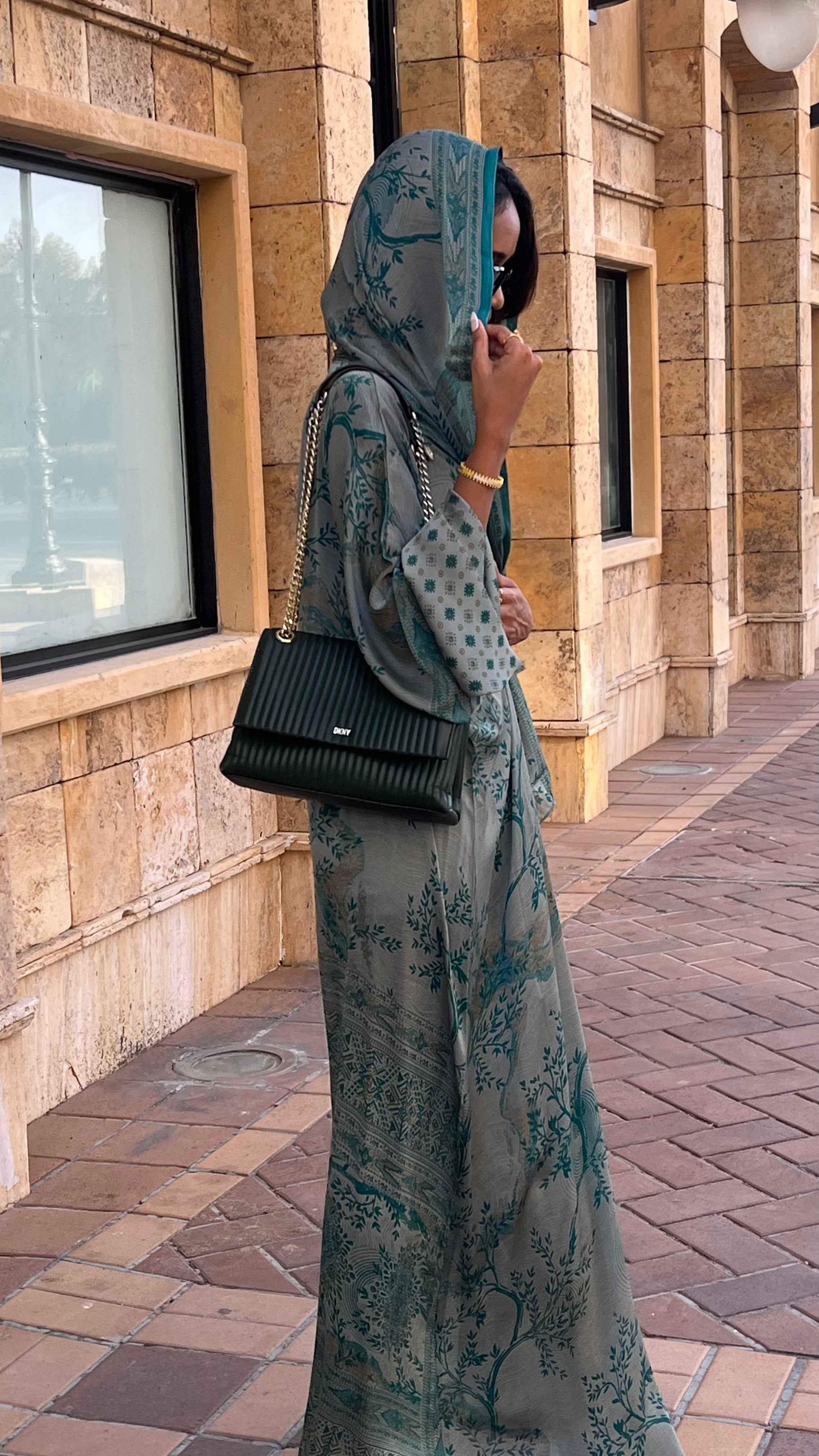 Silk Teal Botanical